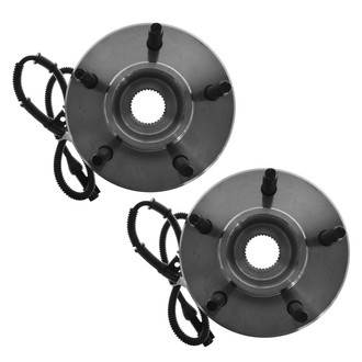 TRQ® - Front Driver and Passenger Side Wheel Bearing and Hub Assembly Kit