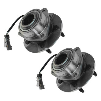TRQ® - Front Driver and Passenger Side Wheel Bearing and Hub Assembly Kit