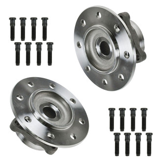 TRQ® - Front Driver and Passenger Side Wheel Bearing and Hub Assembly Kit