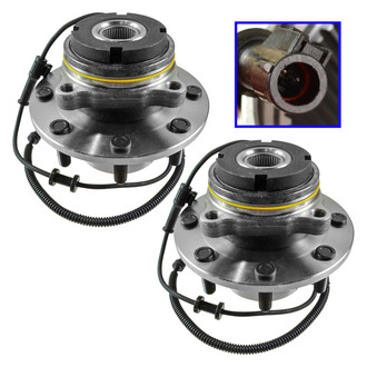 TRQ® - Front Driver and Passenger Side Wheel Bearing and Hub Assembly Kit