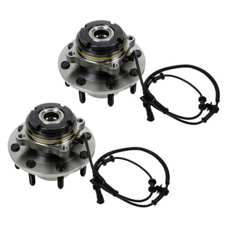 TRQ® - Front Driver and Passenger Side Wheel Bearing and Hub Assembly Kit