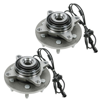 TRQ® - Front Driver and Passenger Side Wheel Bearing and Hub Assembly Kit