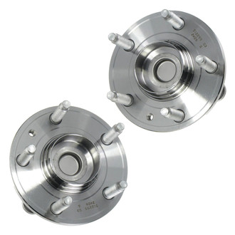 TRQ® - Rear Driver and Passenger Side Wheel Bearing and Hub Assembly Kit