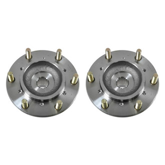 TRQ® - Front Driver and Passenger Side Wheel Bearing and Hub Assembly Kit
