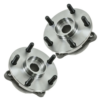 TRQ® - Front Driver and Passenger Side Wheel Bearing and Hub Assembly Kit