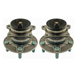 TRQ® - Rear Driver and Passenger Side Wheel Bearing and Hub Assembly Kit