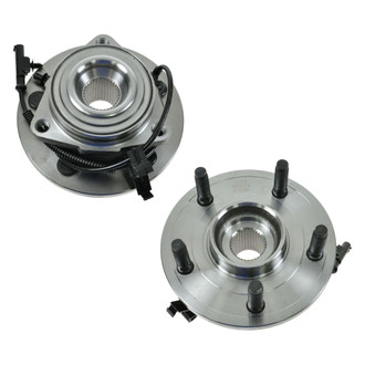 TRQ® - Front Driver and Passenger Side Wheel Bearing and Hub Assembly Kit