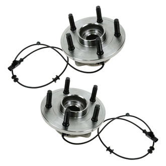 TRQ® - Front Driver and Passenger Side Wheel Bearing and Hub Assembly Kit