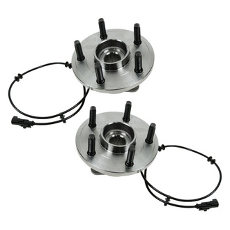 TRQ® - Front Driver and Passenger Side Wheel Bearing and Hub Assembly Kit