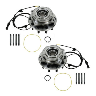 TRQ® - Front Driver and Passenger Side Wheel Bearing and Hub Assembly Kit