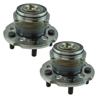 TRQ® - Rear Driver and Passenger Side Wheel Bearing and Hub Assembly Kit