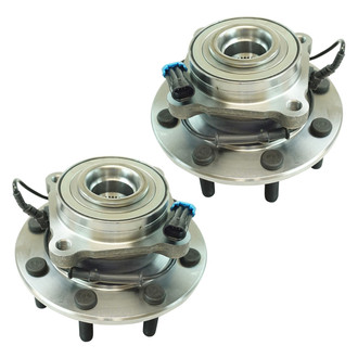 TRQ® - Front Driver and Passenger Side Wheel Bearing and Hub Assembly Kit