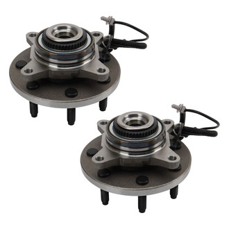 TRQ® - Front Driver and Passenger Side Wheel Bearing Assembly Kit