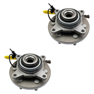 TRQ® - Front Driver and Passenger Side Wheel Bearing and Hub Assembly Kit