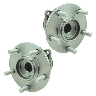 TRQ® - Rear Driver and Passenger Side Wheel Bearing and Hub Assembly Kit