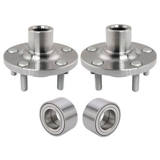 TRQ® - Front Driver and Passenger Side Wheel Bearing and Hub Assembly Repair Kit