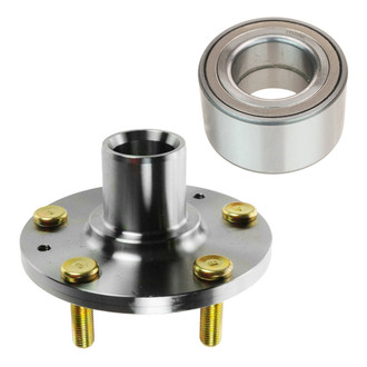 TRQ® - Front Passenger Side Wheel Bearing and Hub Assembly Repair Kit