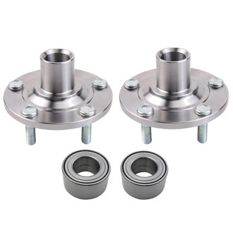 TRQ® - Front Driver and Passenger Side Wheel Bearing and Hub Assembly Repair Kit