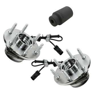 TRQ® - Front Driver and Passenger Side Wheel Bearing and Hub Assembly Kit