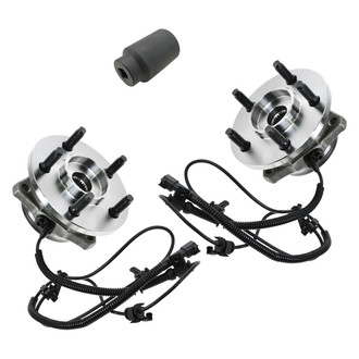 TRQ® - Front Driver and Passenger Side Wheel Bearing and Hub Assembly Kit
