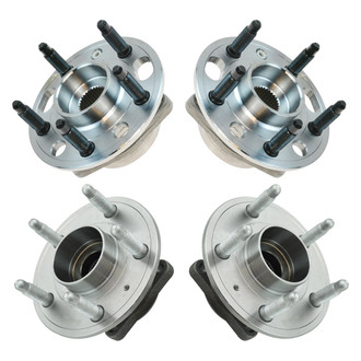 TRQ® - Front and Rear Driver or Passenger Side Wheel Bearing and Hub Assembly Kit
