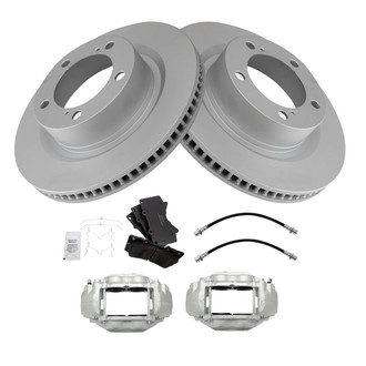 TRQ® - Front Disc Brake Kit with Ceramic Pads, Calipers and Hoses