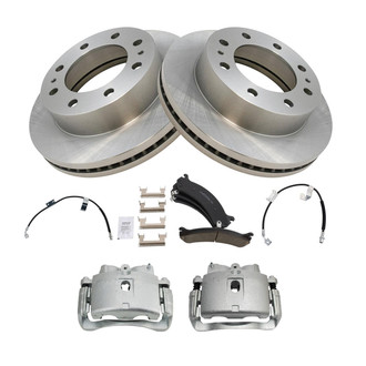 TRQ® - Front Disc Brake Kit with Ceramic Pads, Calipers and Hoses