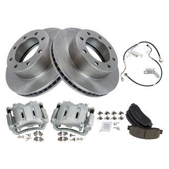 TRQ® - Front Disc Brake Kit with Ceramic Pads, Calipers and Hoses