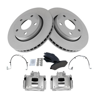 TRQ® - Front Disc Brake Kit with Ceramic Pads, Calipers and Hoses