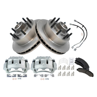 TRQ® - Disc Brake Kit with Ceramic Pads, Calipers and Hoses