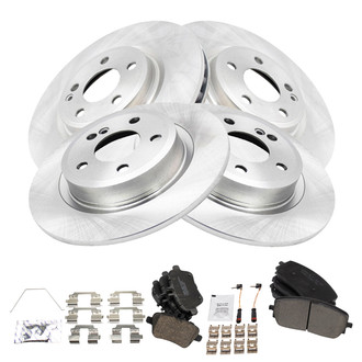 TRQ® - Front and Rear Disc Brake Kit with Ceramic Pads