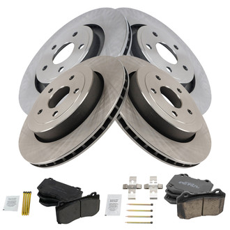 TRQ® - Disc Brake Kit with Ceramic Pads