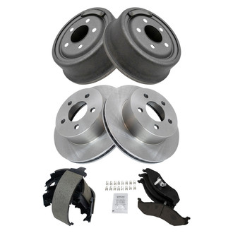 TRQ® - Front and Rear Drum Brake Kit