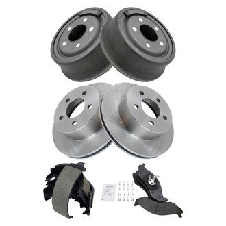 TRQ® - Front and Rear Drum Brake Kit