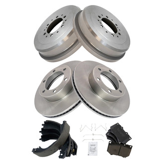 TRQ® - Front and Rear Drum Brake Kit