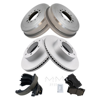 TRQ® - Front and Rear Drum Brake Kit