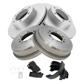 TRQ® - Front and Rear Drum Brake Kit
