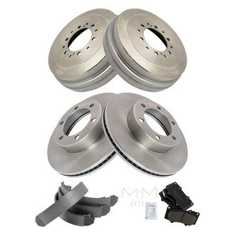 TRQ® - Front and Rear Drum Brake Kit