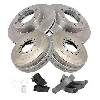 TRQ® - Front and Rear Drum Brake Kit