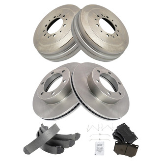 TRQ® - Front and Rear Drum Brake Kit