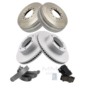 TRQ® - Front and Rear Drum Brake Kit