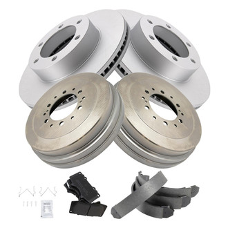 TRQ® - Front and Rear Drum Brake Kit