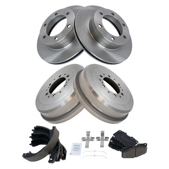 TRQ® - Front and Rear Drum Brake Kit