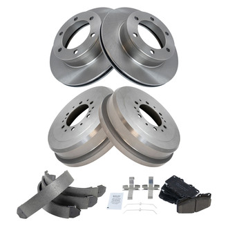 TRQ® - Front and Rear Drum Brake Kit