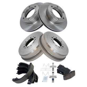 TRQ® - Front and Rear Drum Brake Kit