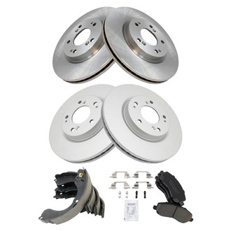 TRQ® - Front and Rear Drum Brake Kit