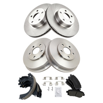 TRQ® - Front and Rear Drum Brake Kit