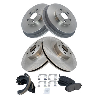 TRQ® - Front and Rear Drum Brake Kit
