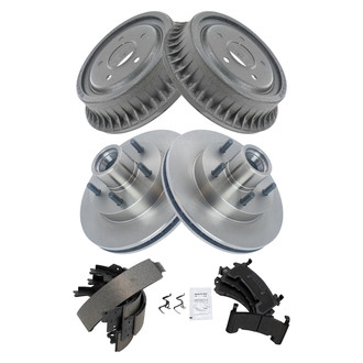 TRQ® - Front and Rear Drum Brake Kit