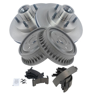 TRQ® - Front and Rear Drum Brake Kit